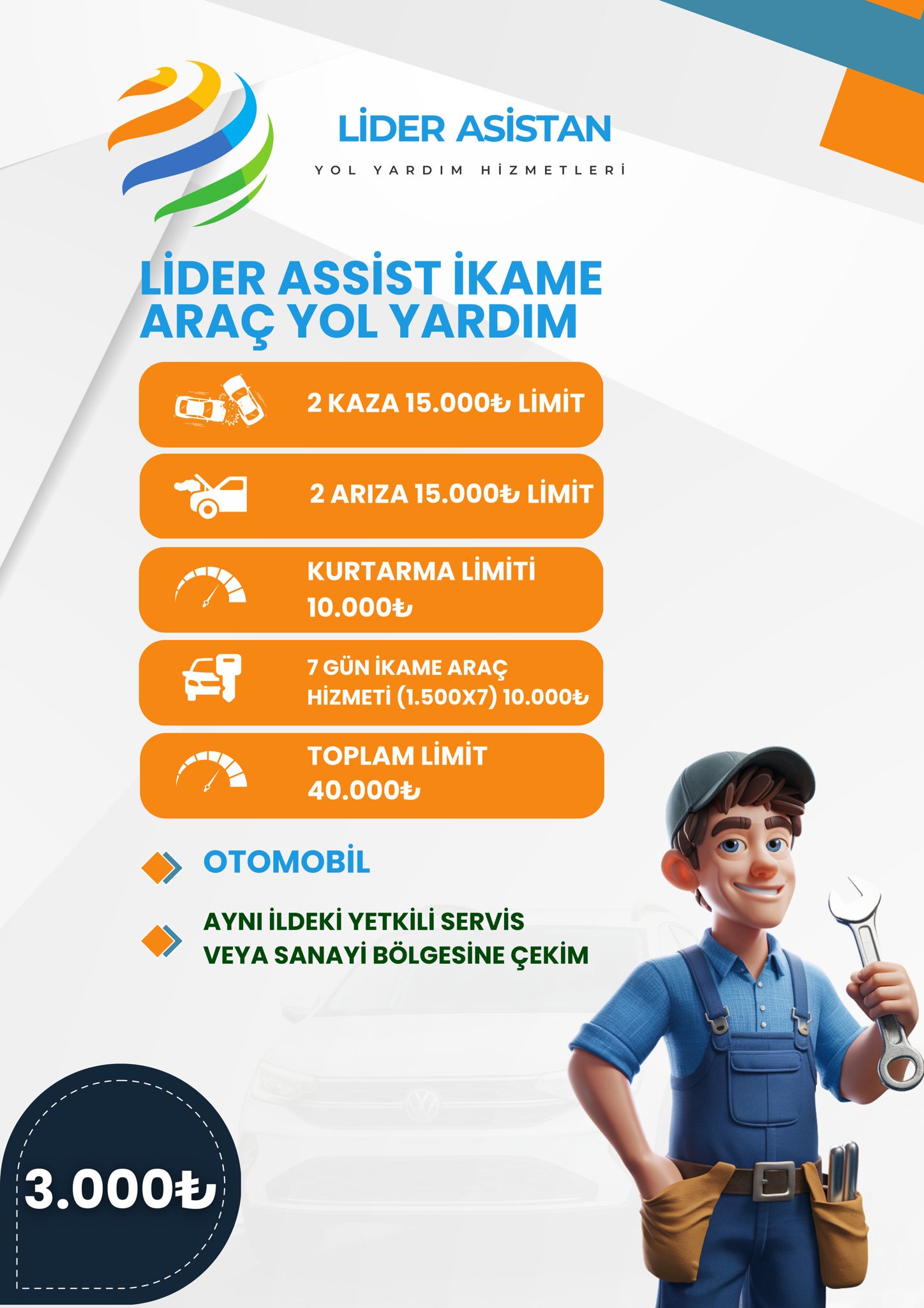YOL YARDIM + İKAME ARAÇ