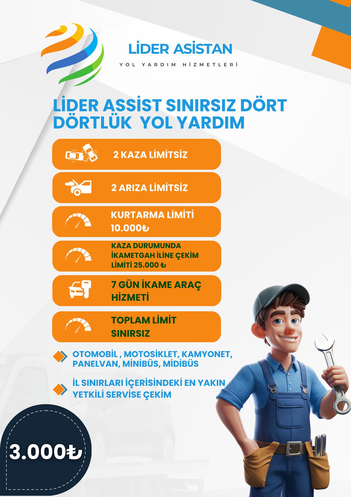 SINIRSIZ DÖRT DÖRTLÜK YOL YARDIM